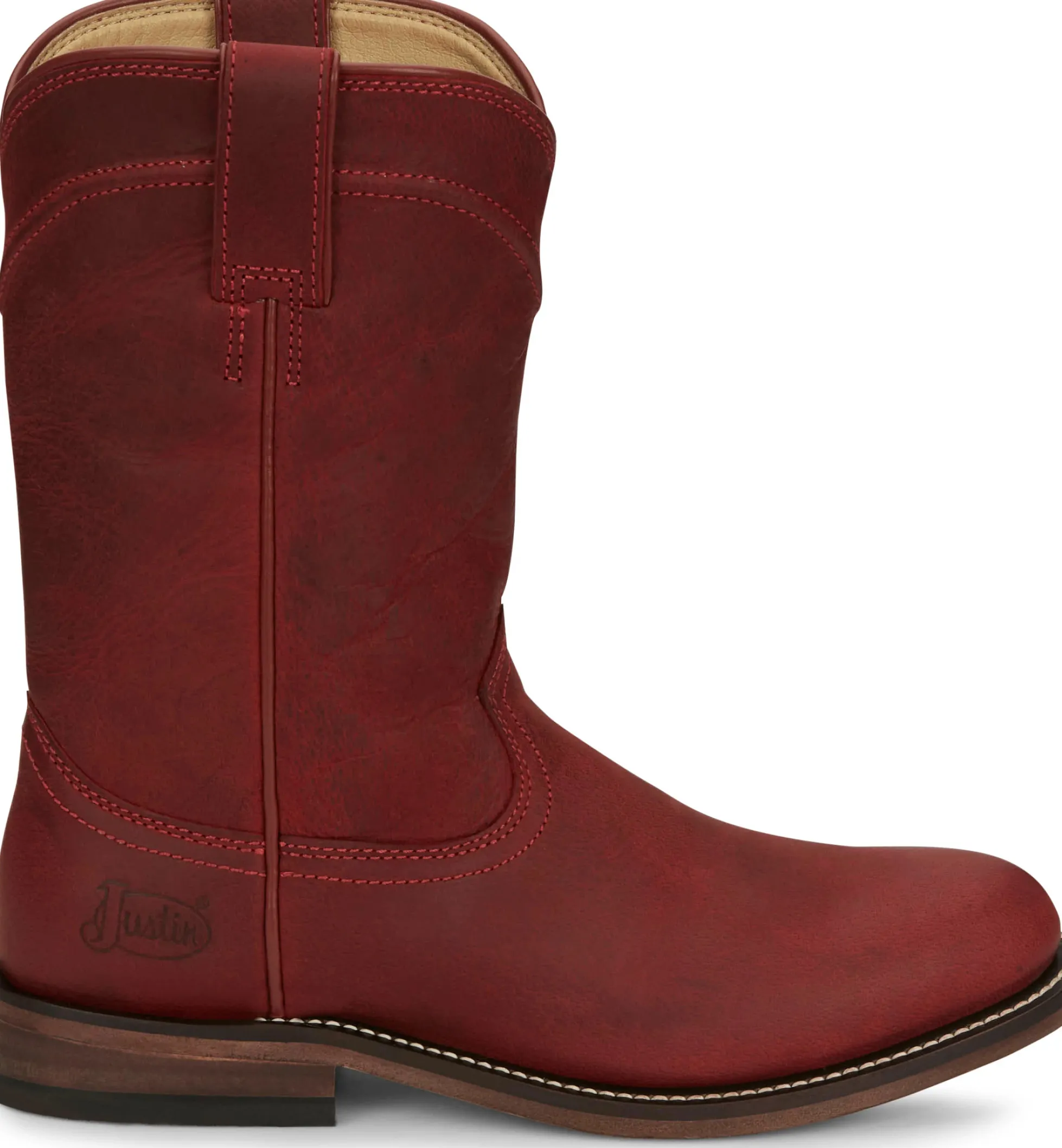 Justin Boots Holland 10" Roper Red Outlet