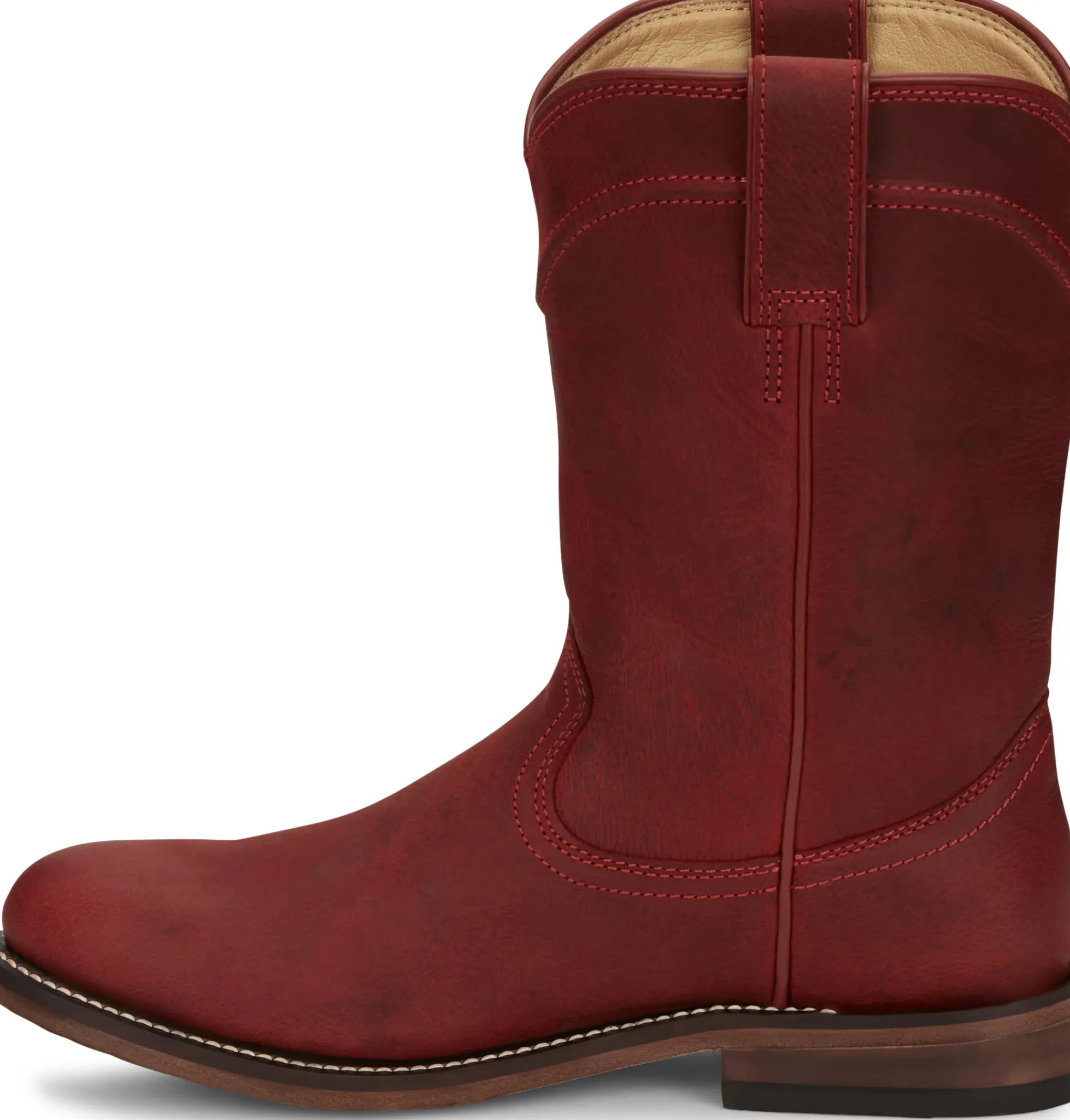 Justin Boots Holland 10" Roper Red Outlet