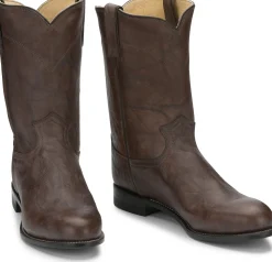 Justin Boots Jackson 10" Roper Dark Brown Best
