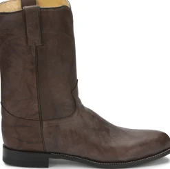 Justin Boots Jackson 10" Roper Dark Brown Best