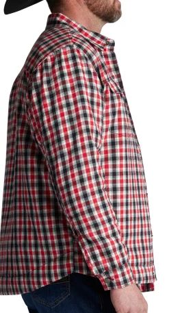 Justin Boots Jackson Shirt Jacket Red/White/Black Plaid Outlet