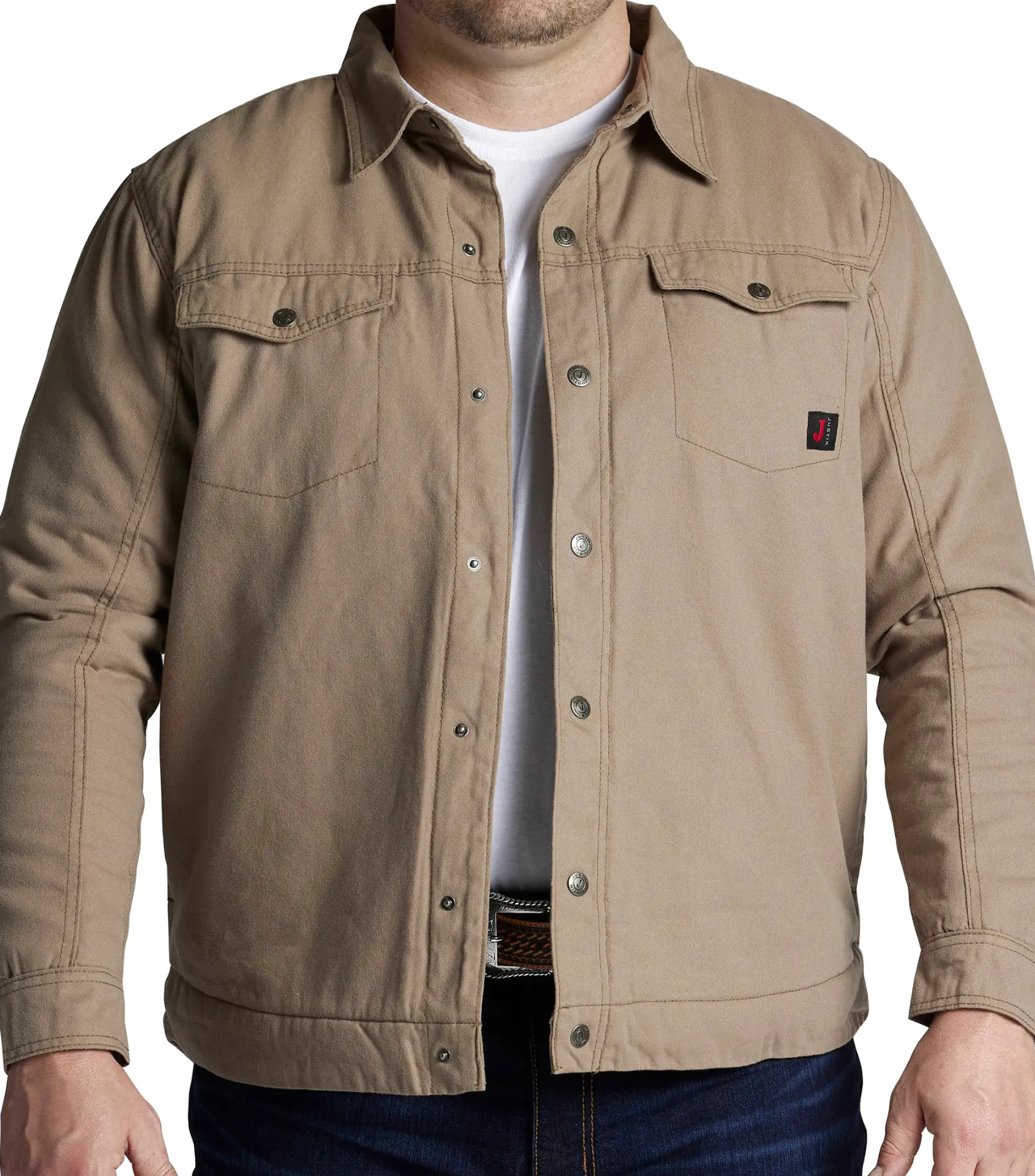 Justin Boots Jackson Shirt Jacket Corriander Hot