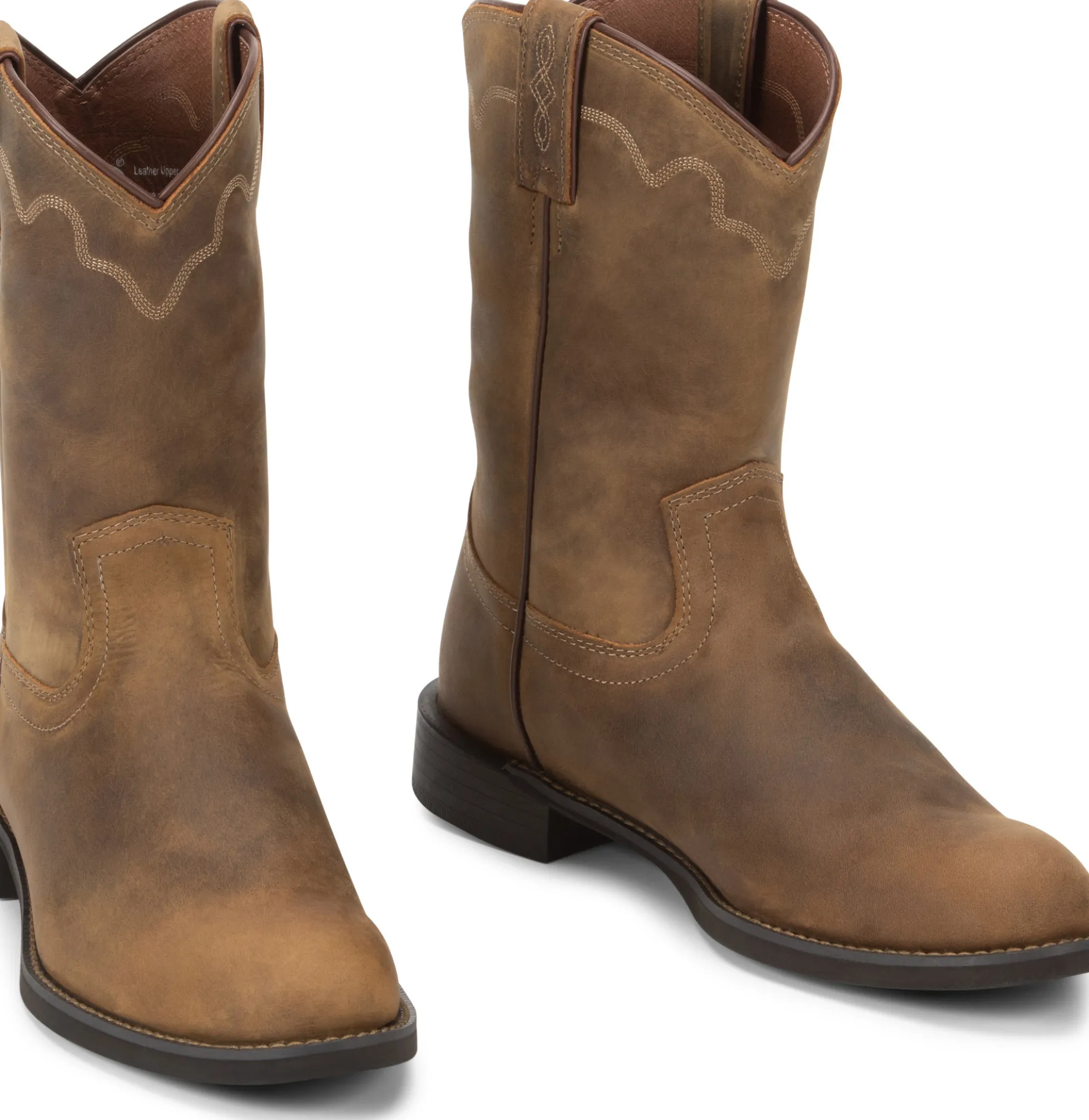 Justin Boots Jeb 10" Roper Tan Apache Clearance