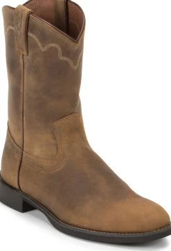 Justin Boots Jeb 10" Roper Tan Apache Clearance