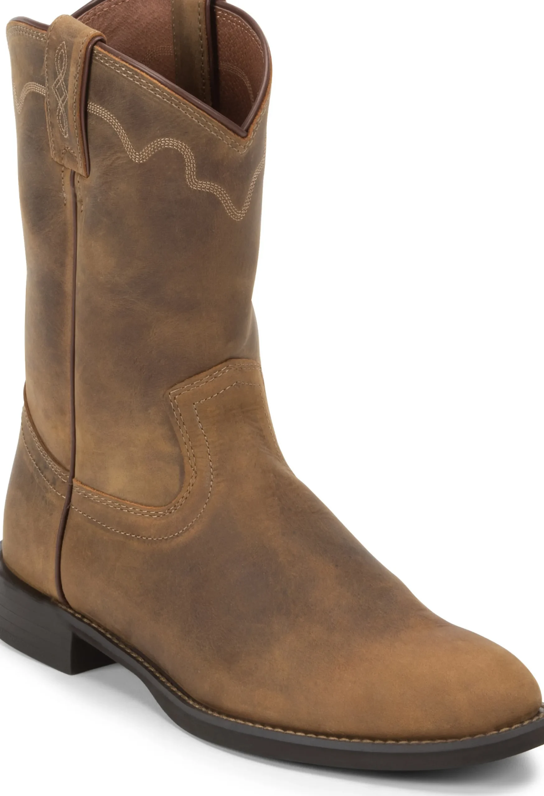 Justin Boots Jeb 10" Roper Tan Apache Clearance