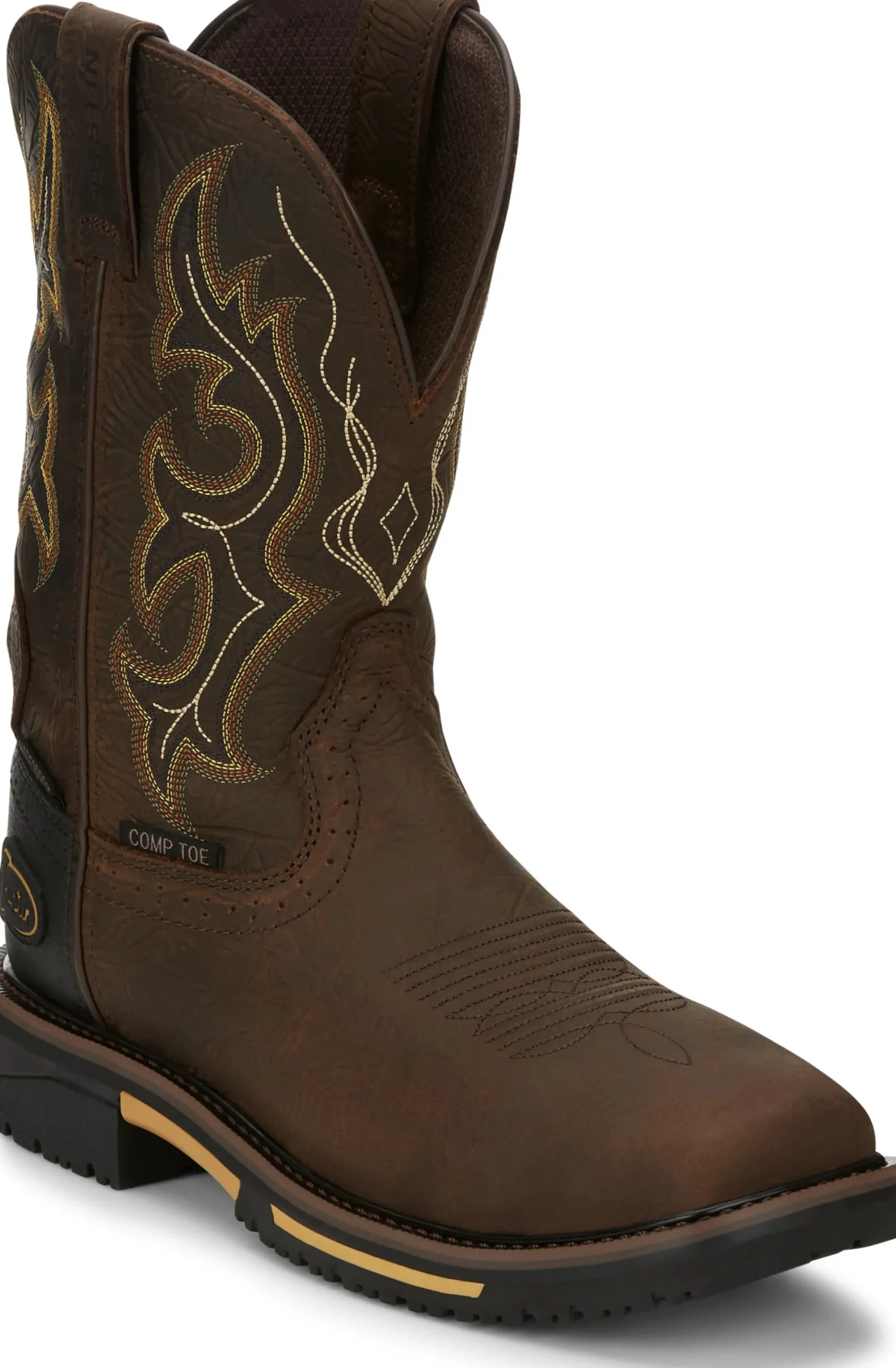 Justin Boots Joist 11" Waterproof Comp Toe Chocolate Online