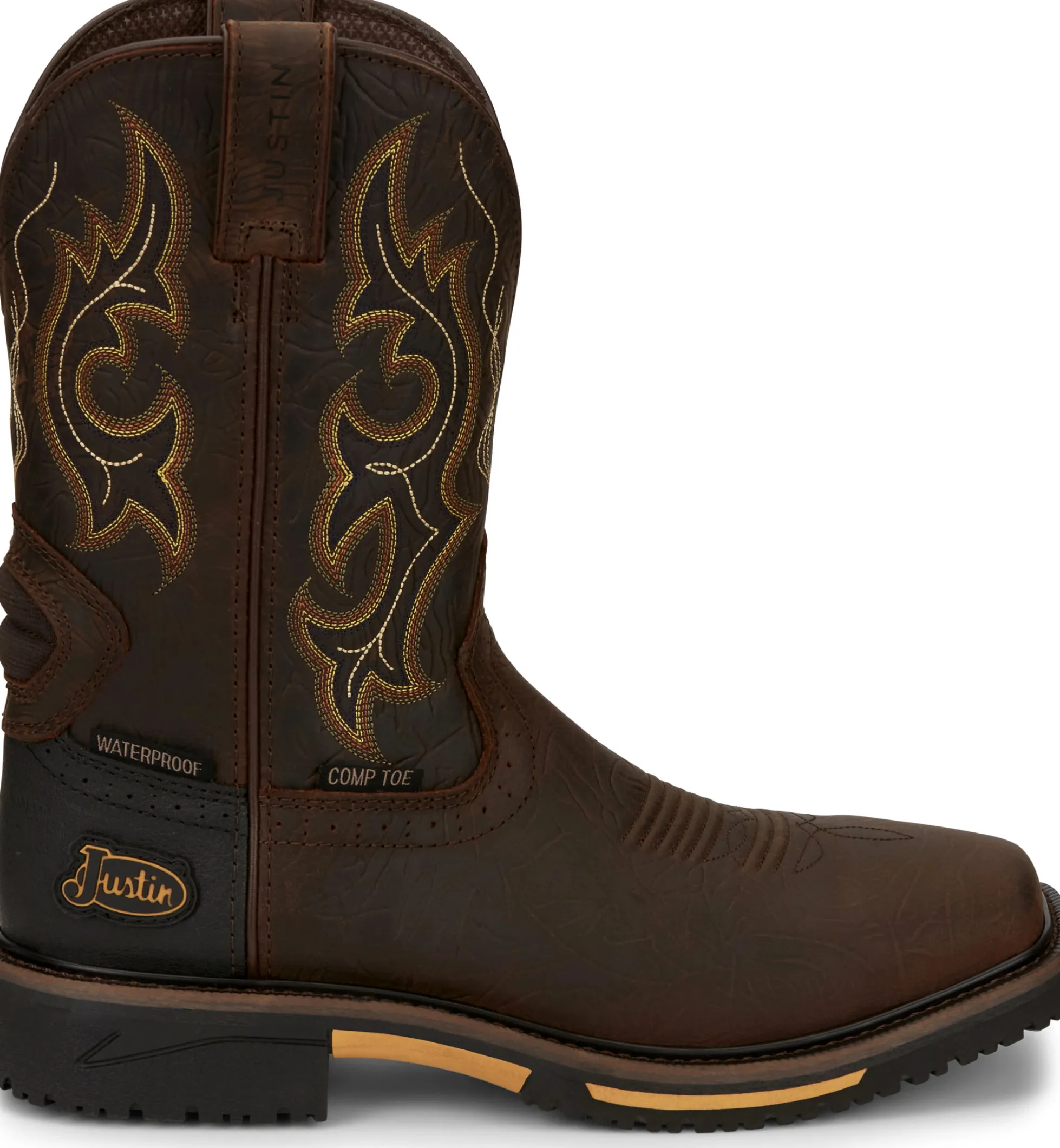 Justin Boots Joist 11" Waterproof Comp Toe Chocolate Online