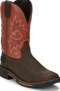 Justin Boots Joist 11" Work Rustic New