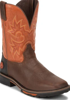 Justin Boots Joist 11" Work Rustic Brown Hot