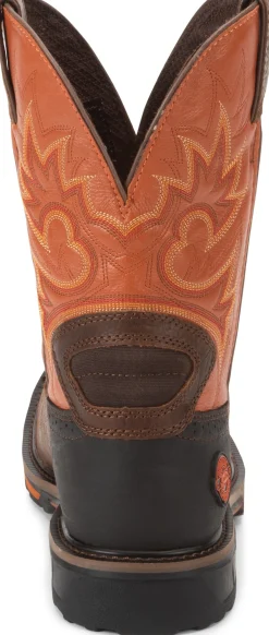 Justin Boots Joist 11" Work Rustic Brown Hot