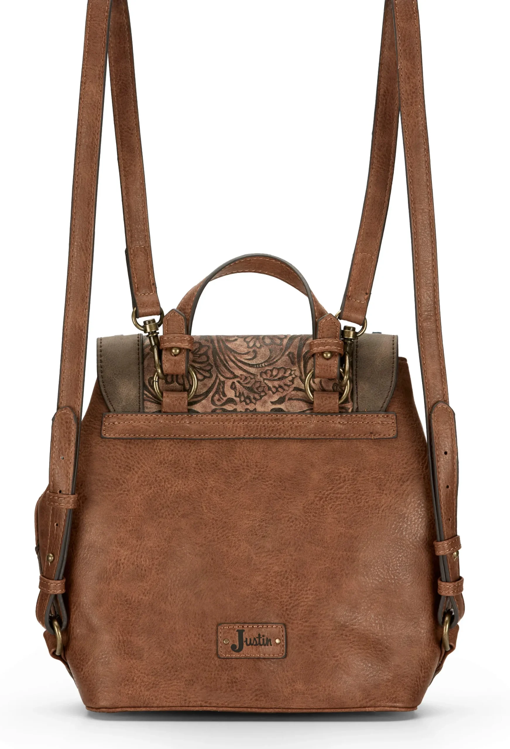 Justin Boots Justin Backpack Brown New
