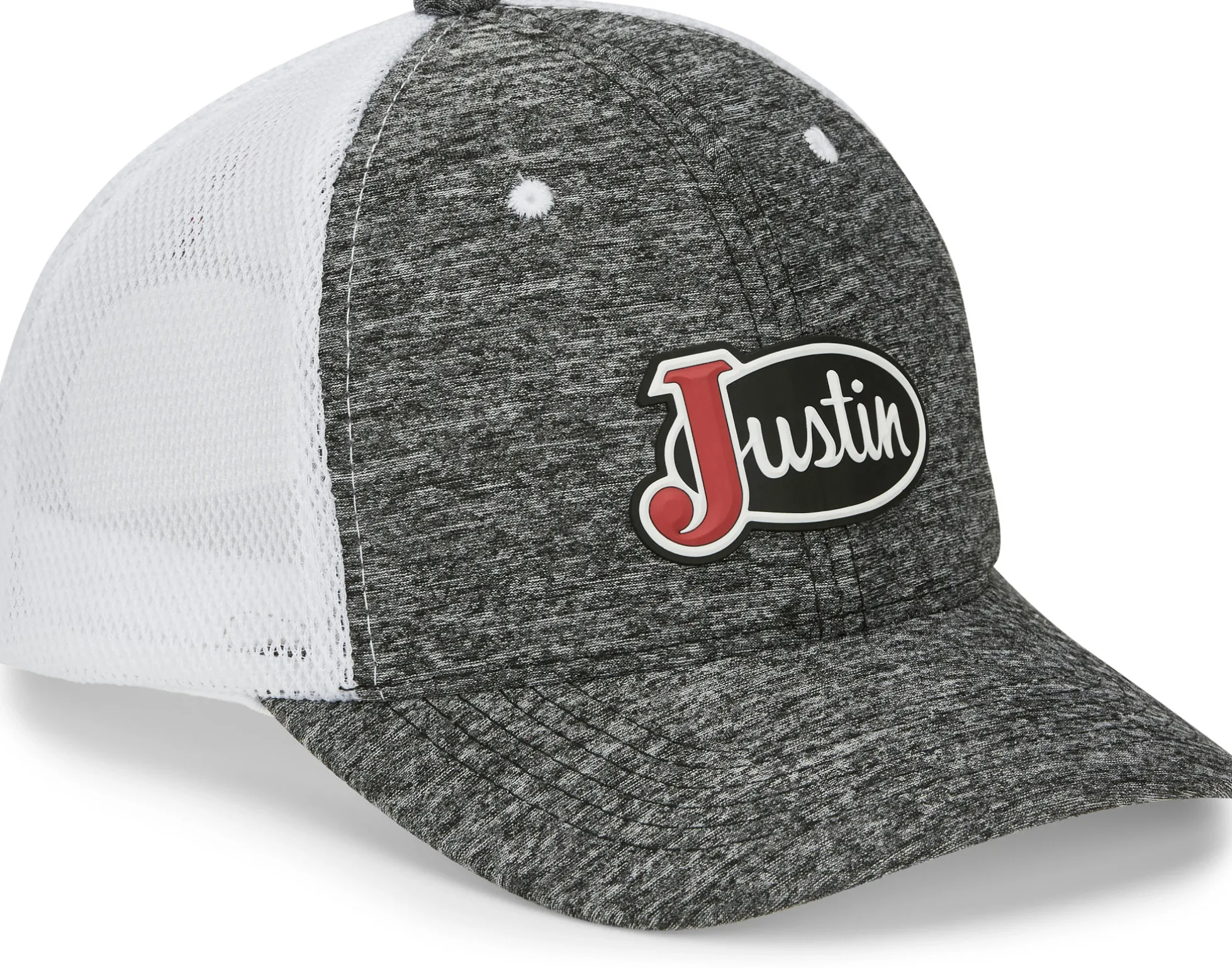 Justin Boots Justin Logo Cap Dark Grey/White Mesh Best