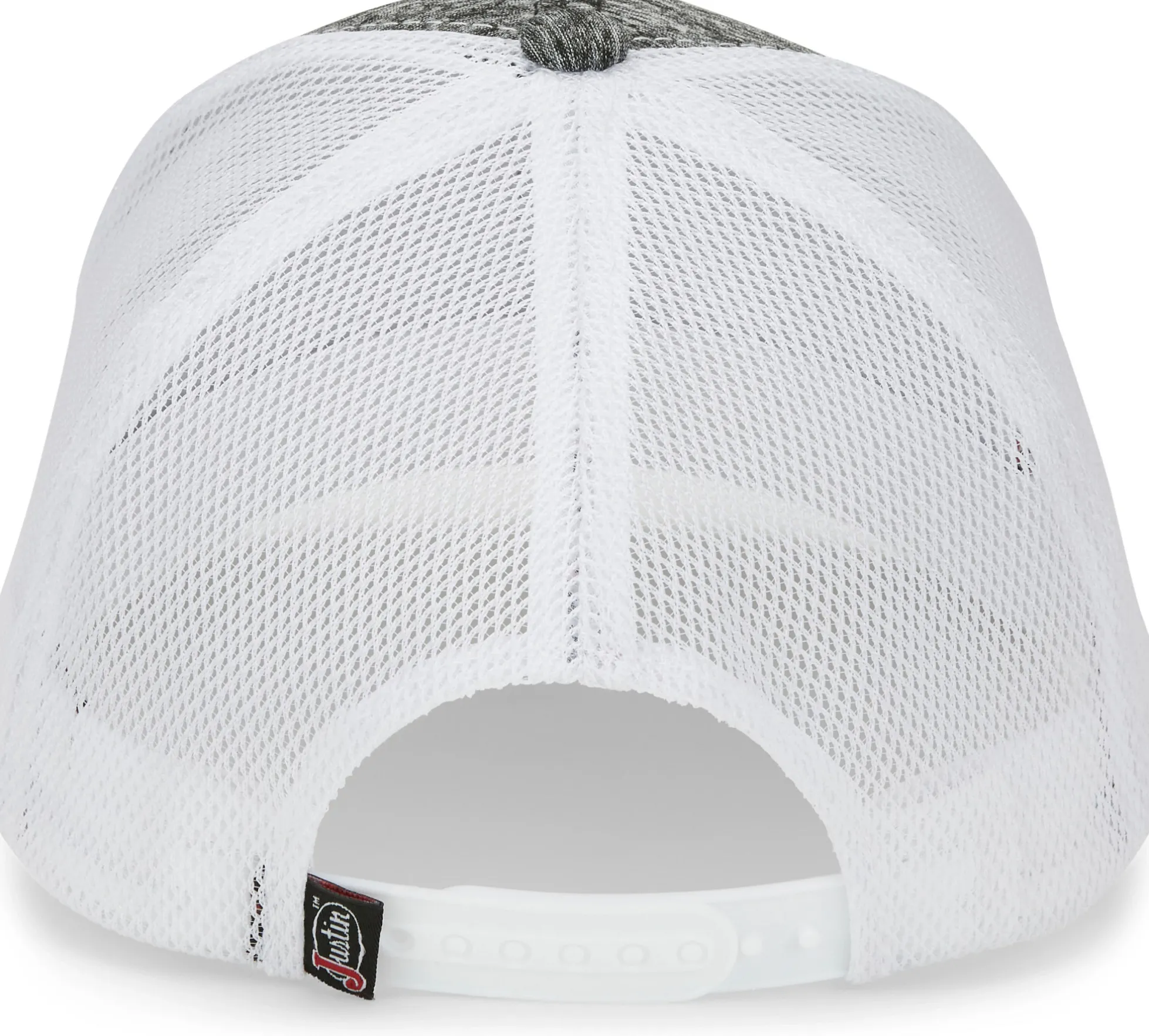 Justin Boots Justin Logo Cap Dark Grey/White Mesh Best
