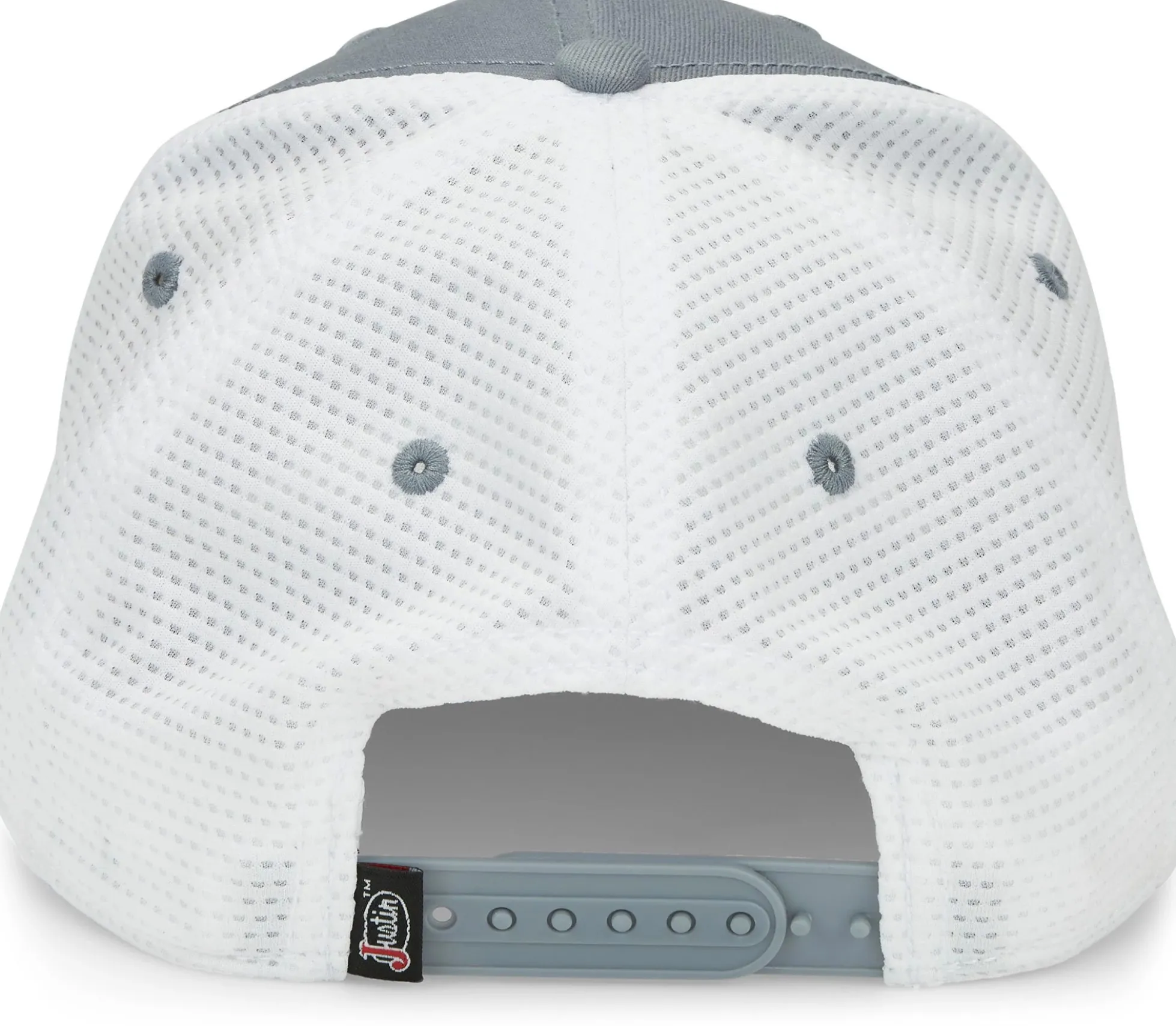 Justin Boots Justin Logo Stripes Cap Grey/White Mesh Sale