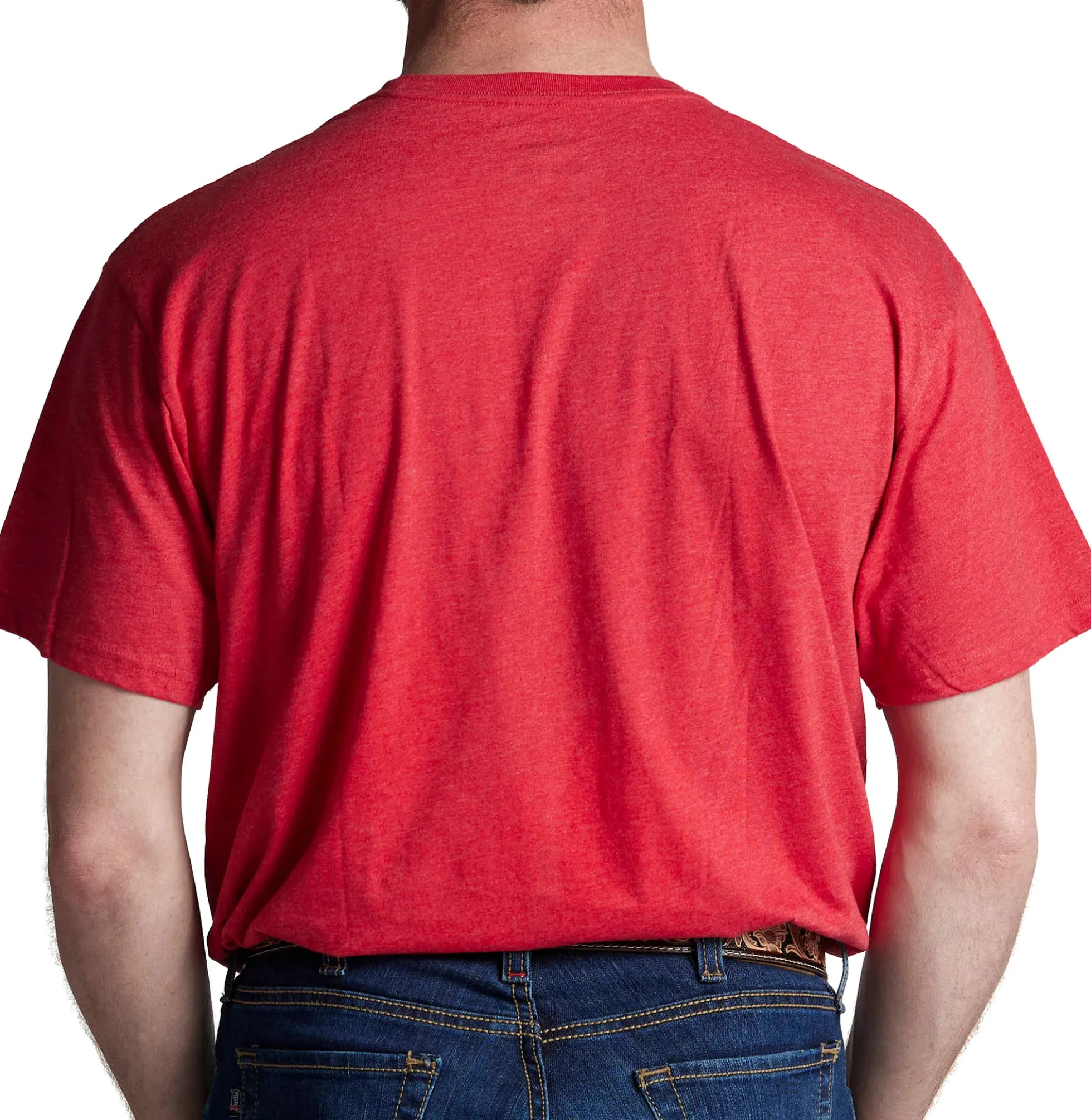 Justin Boots Justin Men's Bull Skull Tee Red Clearance