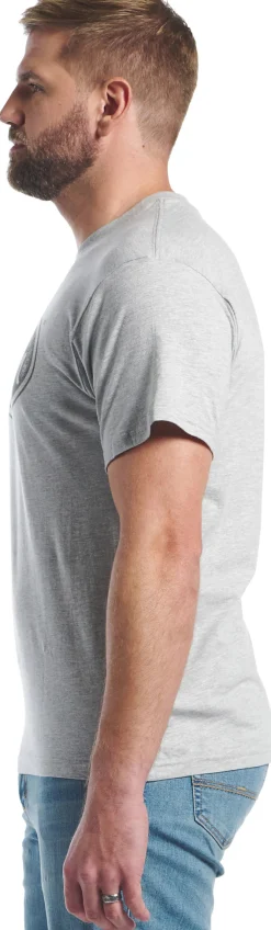 Justin Boots Justin Men's Logo Tee Heather Grey Best