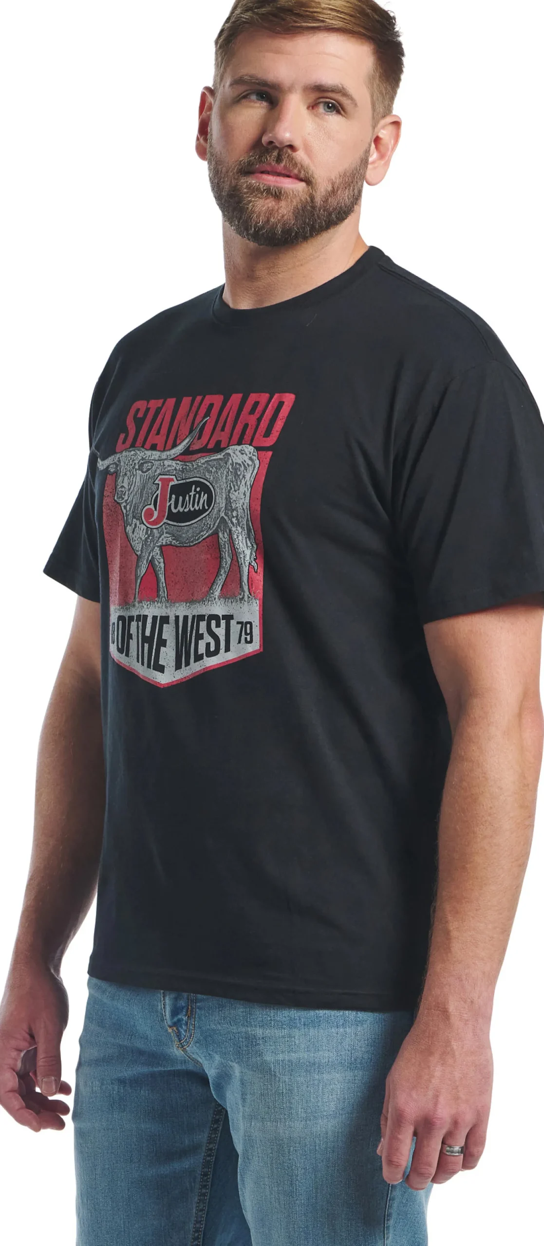 Justin Boots Justin Men's Standard Of The West Tee Black Sale