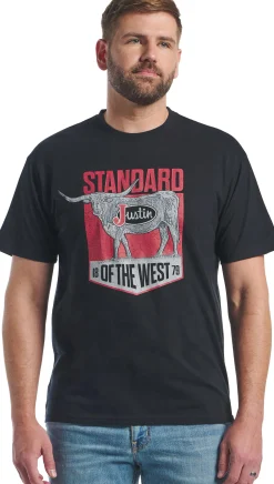 Justin Boots Justin Men's Standard Of The West Tee Black Sale