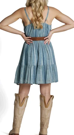 Justin Boots Justin Summer Dress Denim Stripe Sale