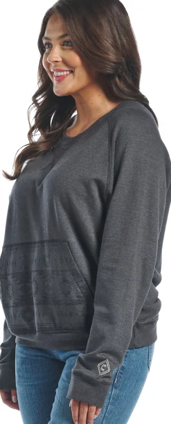 Justin Boots Justin Women's Conceal Carry Sweatshirt Black Outlet