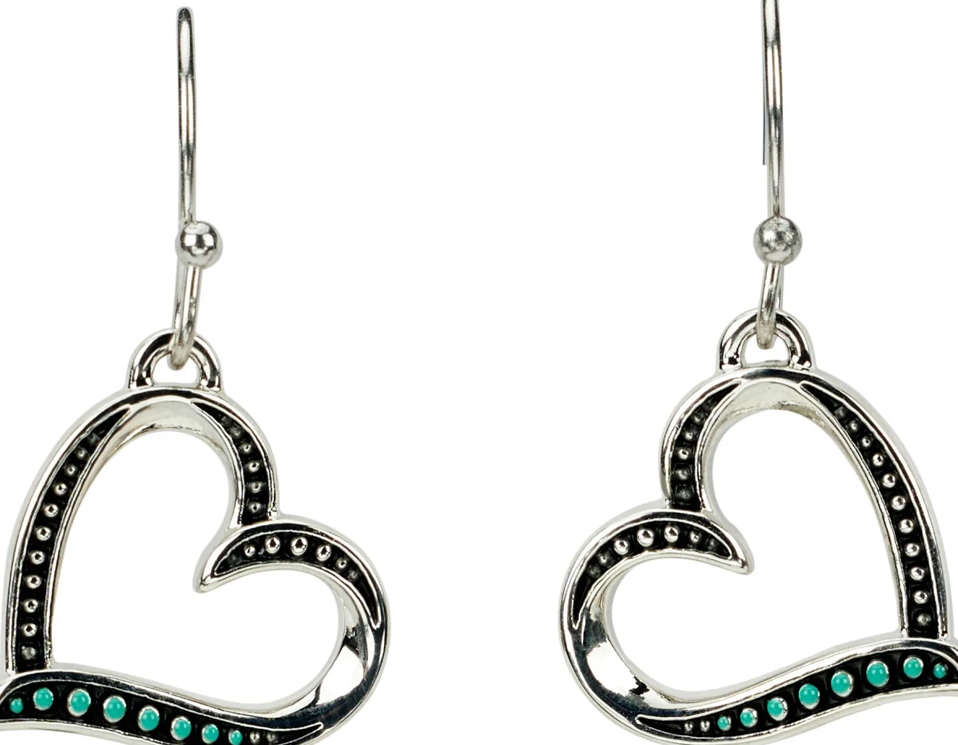 Justin Boots Justin Women's Heart Earrings Silver Sale