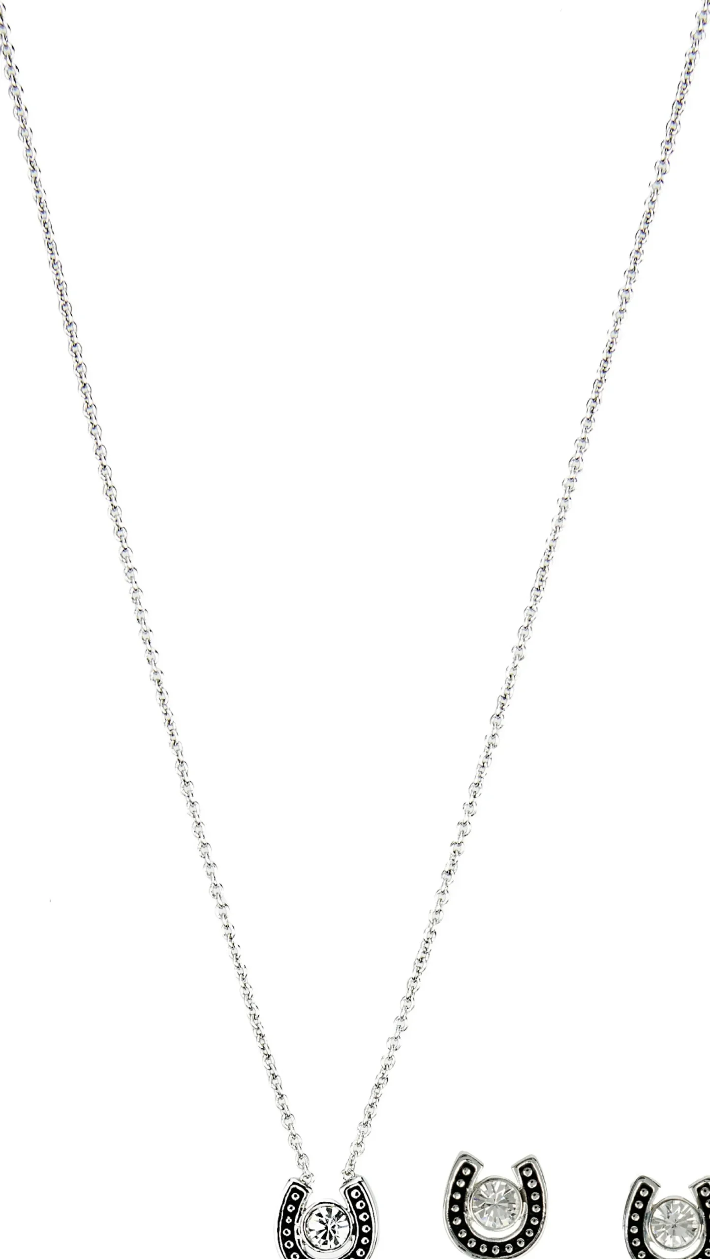 Justin Boots Justin Women's Horseshoe Jewelry Set Silver