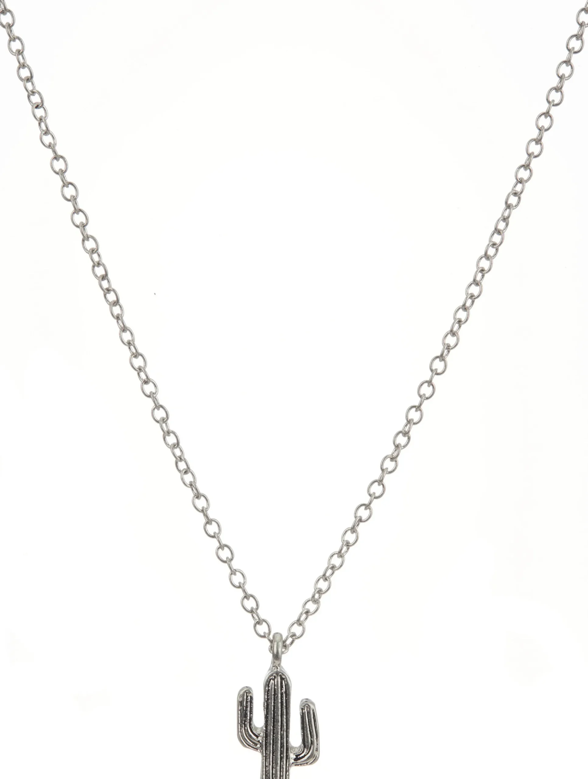 Justin Boots Justin Women'S Saguaro Charm Necklace Silver Outlet