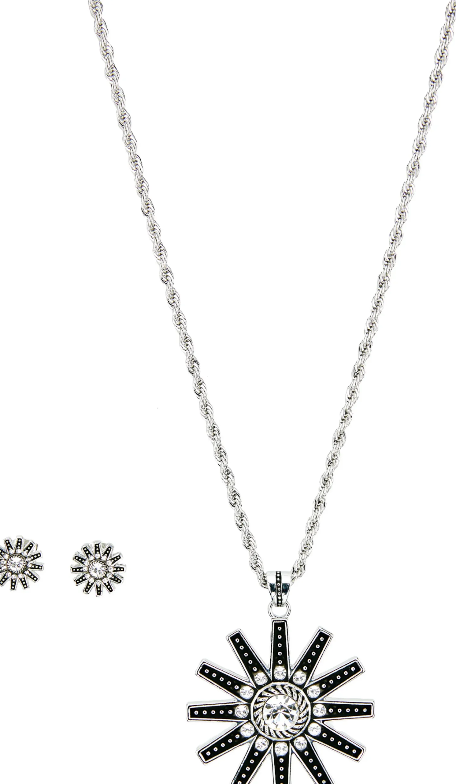 Justin Boots Justin Women's Spur Rowel Jewelry Set Silver Sale