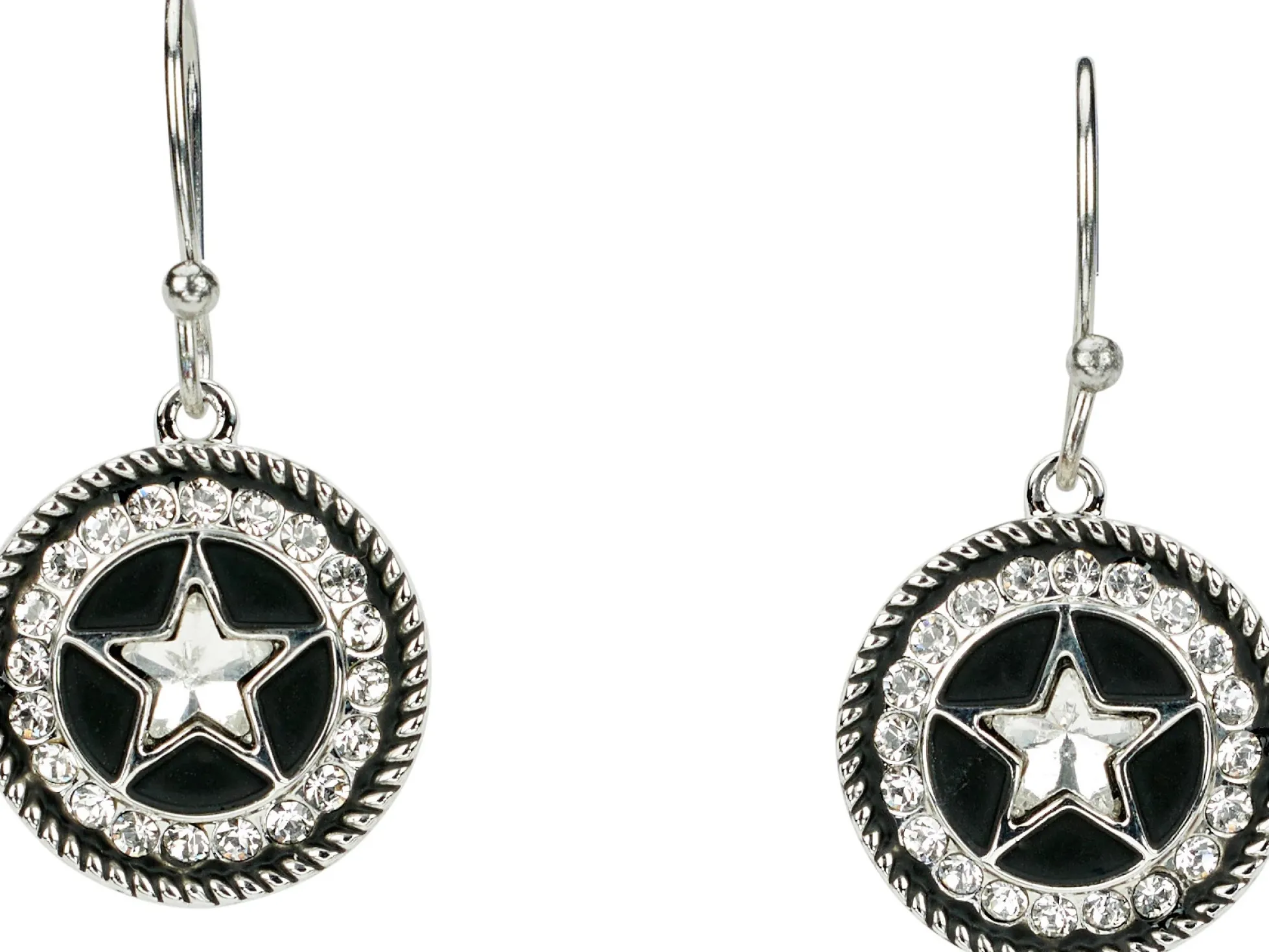 Justin Boots Justin Women's Texas Star Earrings Silver Clearance