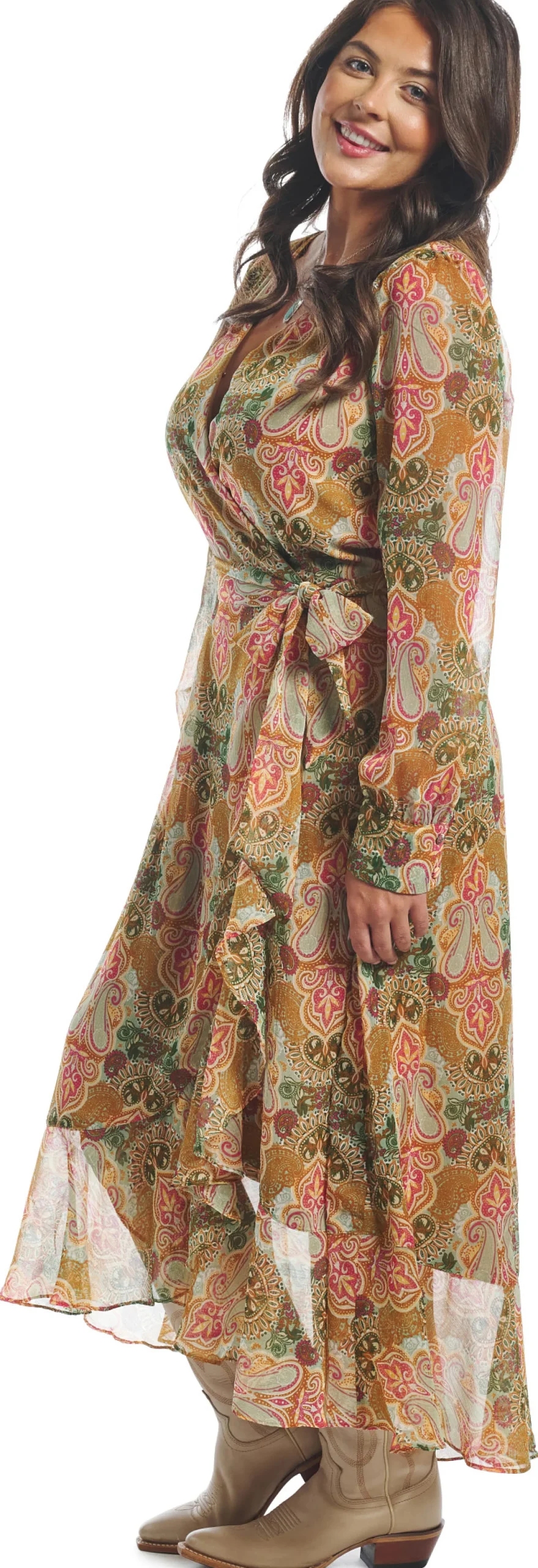 Justin Boots Justin Women's Wrap Maxi Dress Tan Online