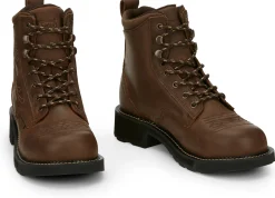 Justin Boots Katerina 6" Steel Toe Waterproof Work Boot Aged Bark Best