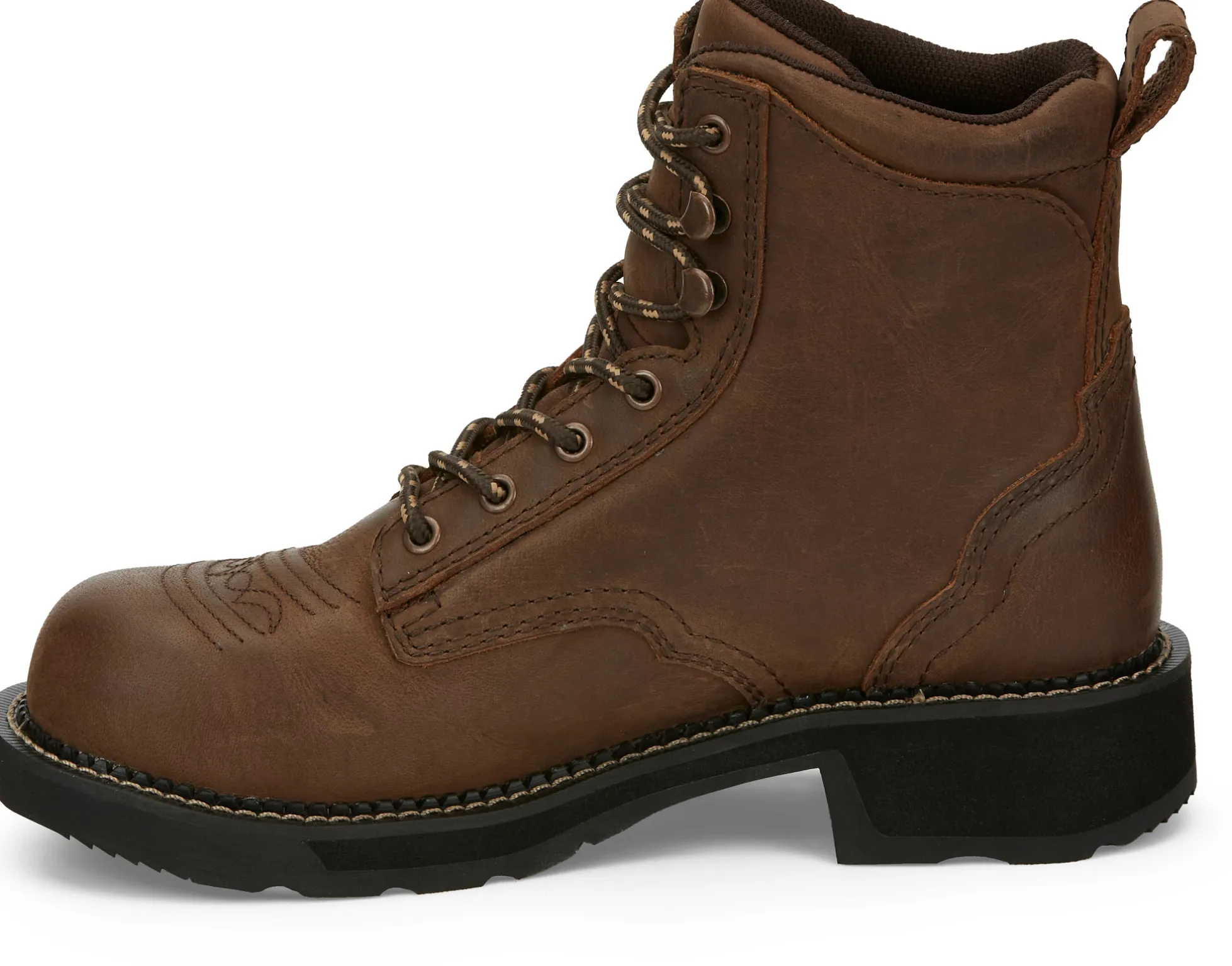 Justin Boots Katerina 6" Steel Toe Waterproof Work Boot Aged Bark Best