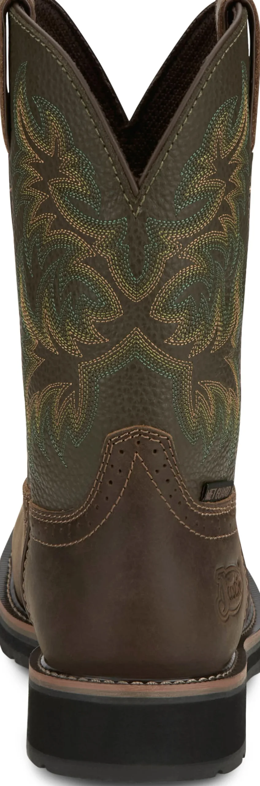 Justin Boots Keavan 11" Met Guard Steel Toe Dark Brown Clearance