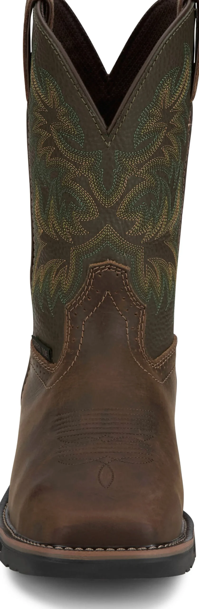 Justin Boots Keavan 11" Met Guard Steel Toe Dark Brown Clearance