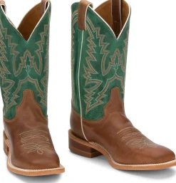Justin Boots Kenedy 11" Western Boot Brown Outlet