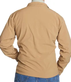 Justin Boots Laminated Full-Zip Jacket British Khaki Hot