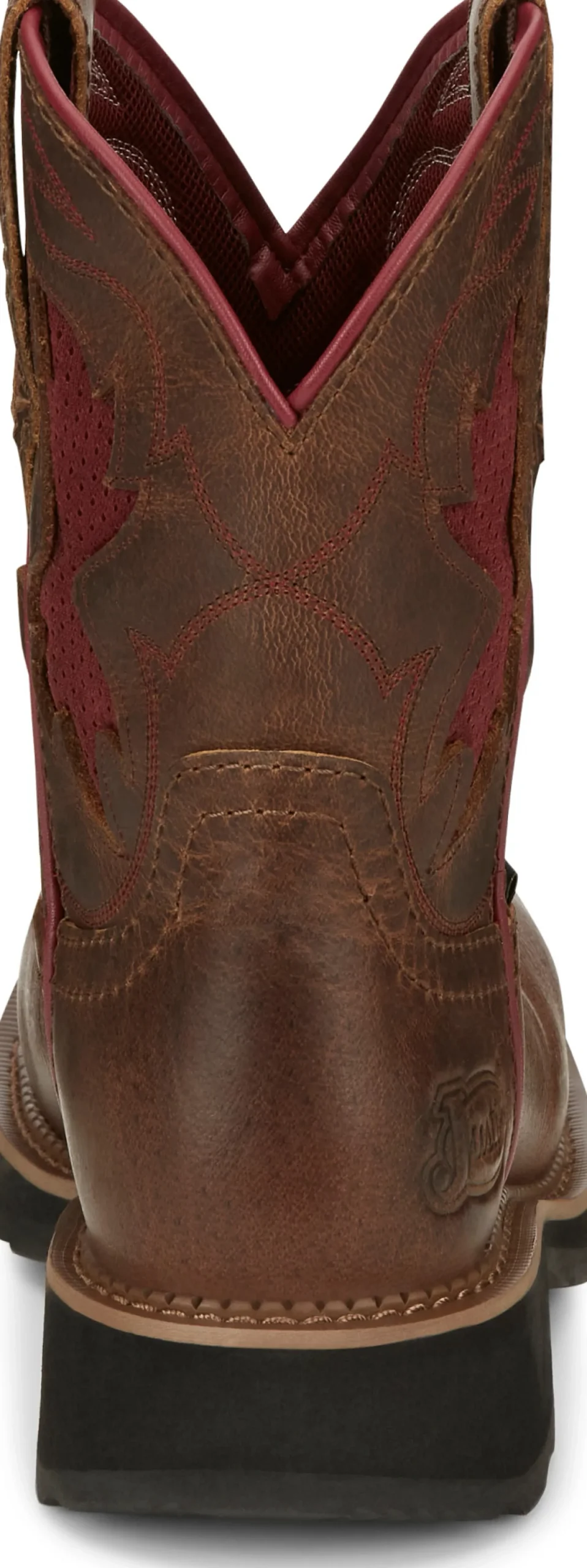 Justin Boots Lathey 8" Nano Composite Toe Work Boot Brown Online