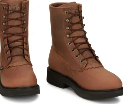 Justin Boots Livestock 8" Waterproof Aged Bark Online