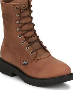 Justin Boots Livestock 8" Waterproof Aged Bark Online