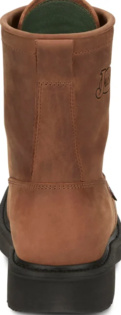 Justin Boots Livestock 8" Work Aged Brown Sale