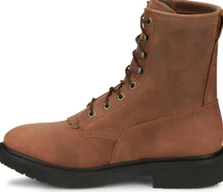 Justin Boots Livestock 8" Work Aged Brown Sale