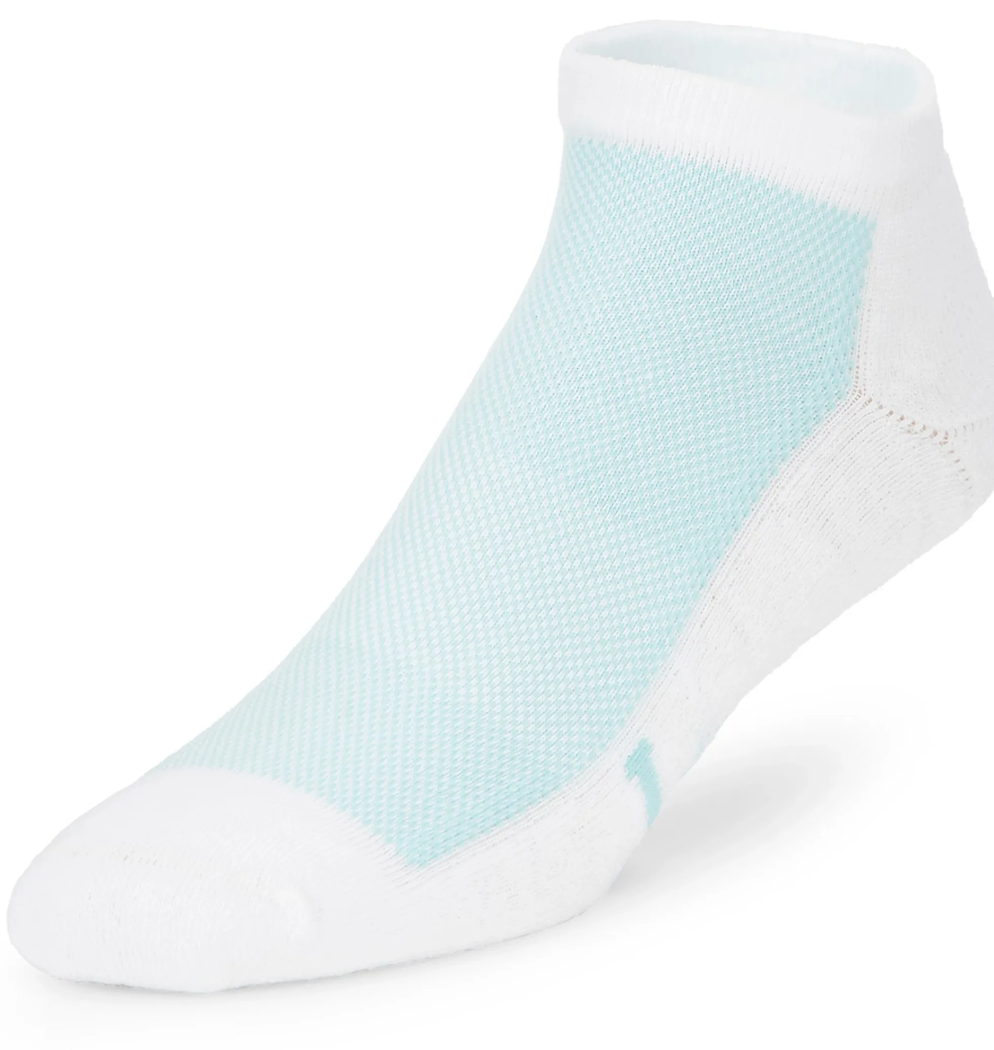 Justin Boots Low Cut Socks White/Blue New