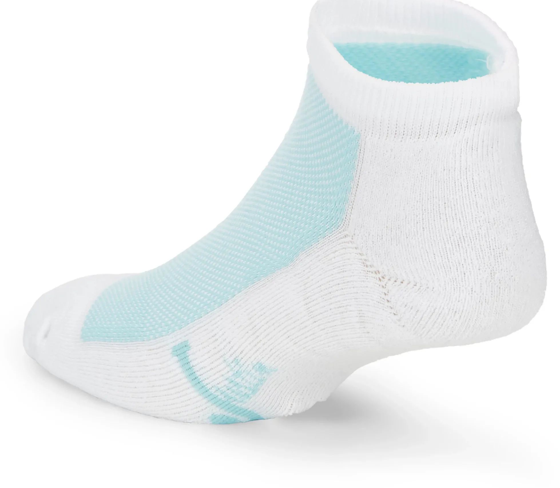 Justin Boots Low Cut Socks White/Blue New