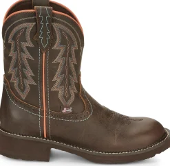 Justin Boots Lyla 8" Western Boot Brown Sale
