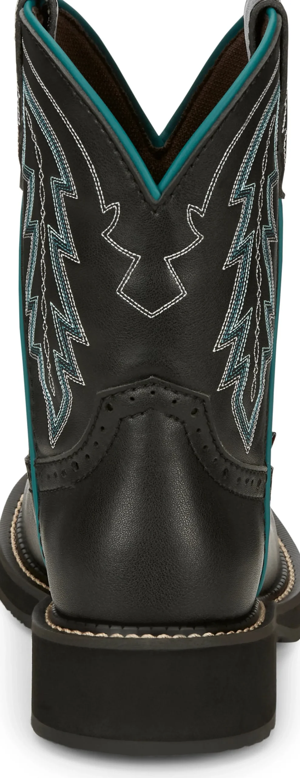 Justin Boots Lyla 8" Western Boot Black New