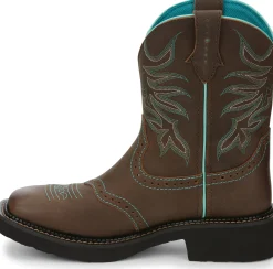 Justin Boots Mandra 8" Western Boot Chocolate Best
