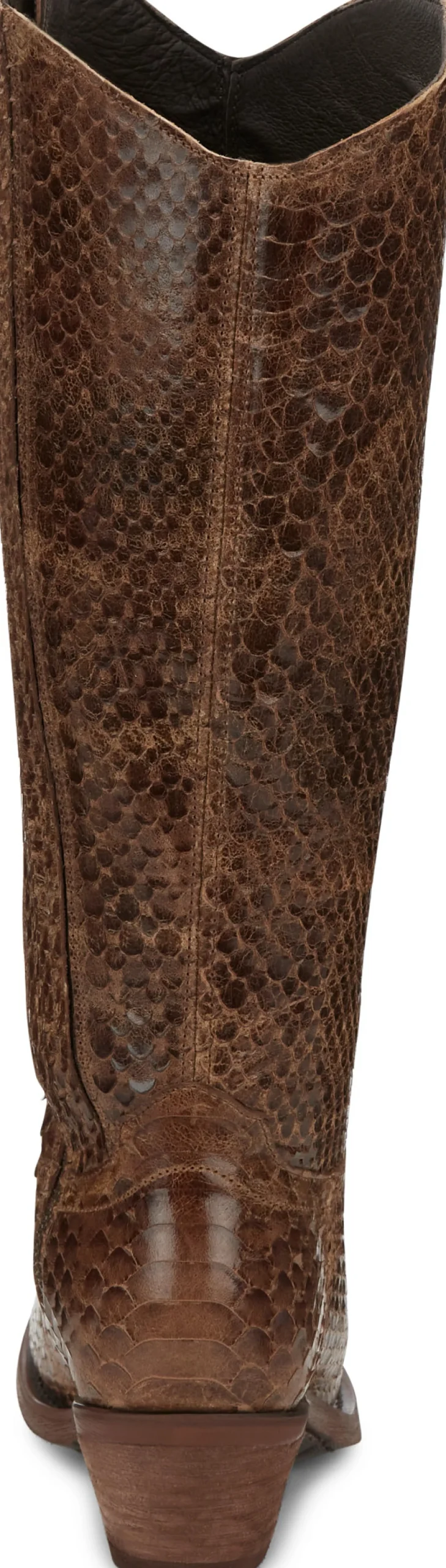 Justin Boots Mcalester 15" Pull-On Womens Boot Cedar Viper Print Outlet
