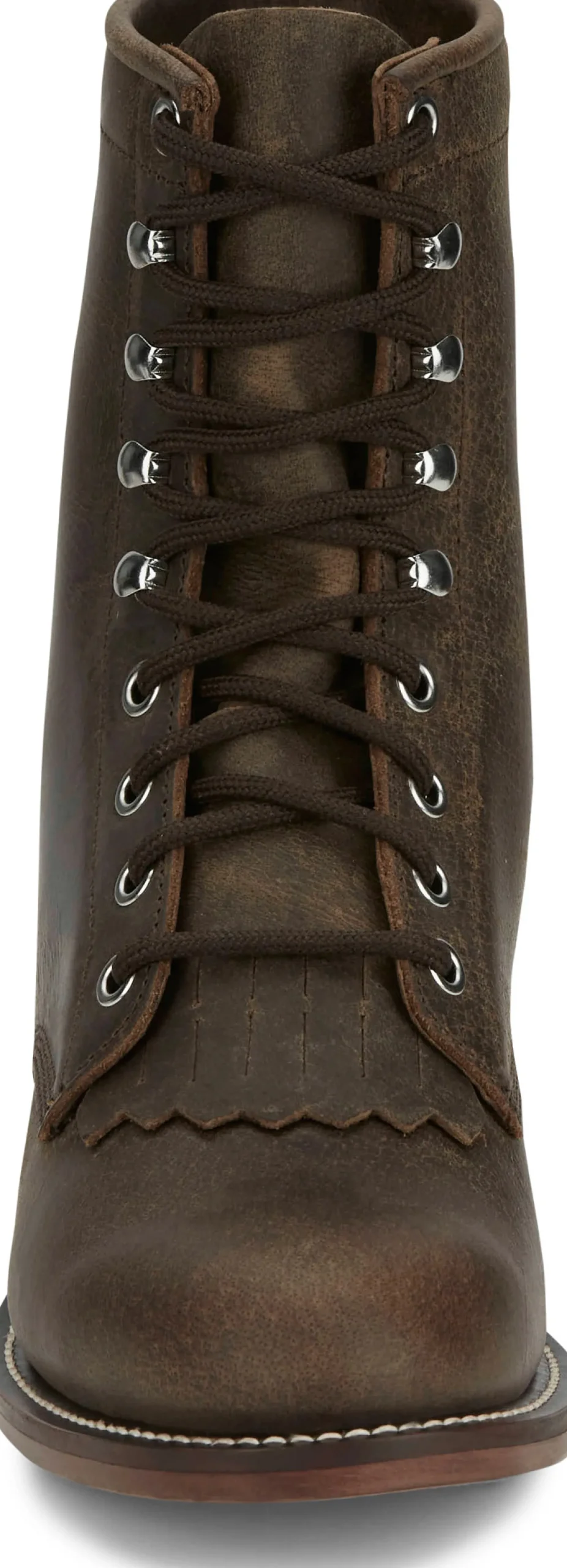 Justin Boots Mckean 7" Lace-Up Roper Brown Hot