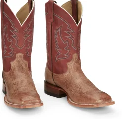 Justin Boots Mclane 11” Smooth Ostrich Vintage Tan New