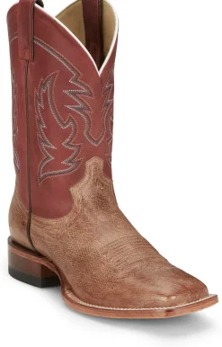 Justin Boots Mclane 11&rdquo; Smooth Ostrich Vintage Tan New